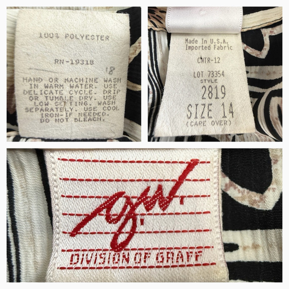 G.W. Graff Vintage Jacket Women's 14 Blazer Collared Artistic Mid-Century Retro - Picture 6 of 7